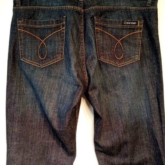 Calvin Klein Jeans  Women's size 14/32   Skinny   Dark Wash   Straight Leg  EXC - Picture 2 of 12